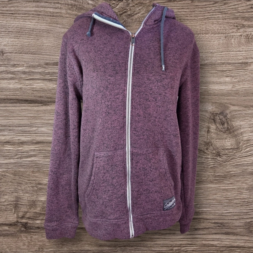 ⭐️Quiksilver Purple Zip-Up Hoodie Size Small